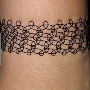 Bracelet, tattoo style bracelet,90s style bracelet